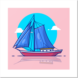 Sailing Boat (2) Posters and Art